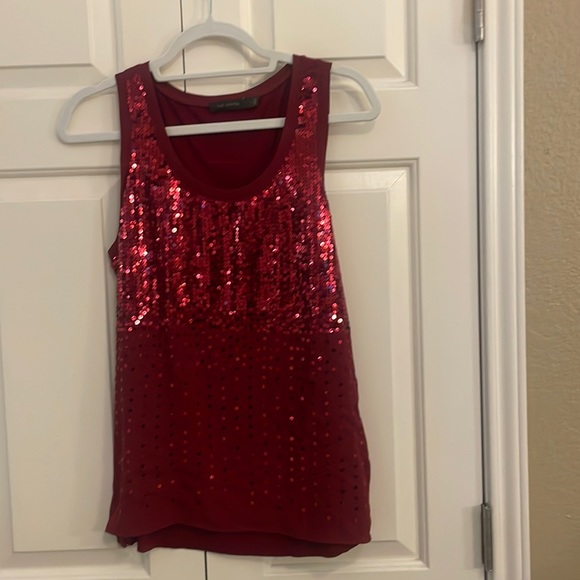 Limited red sequin tank - Picture 1 of 3